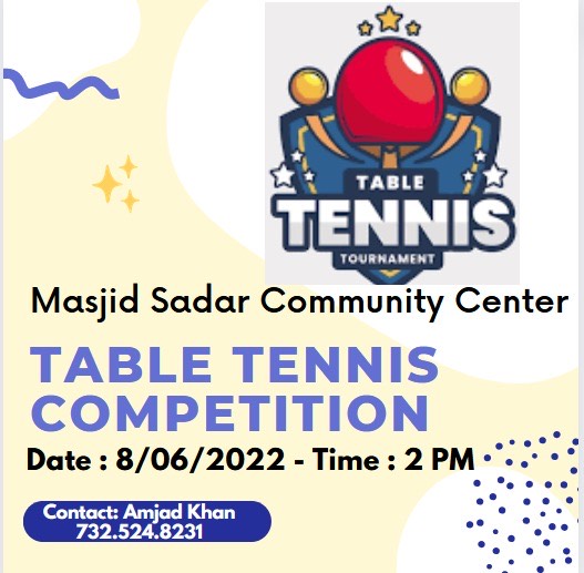 Table Tennis Competition | August 6th