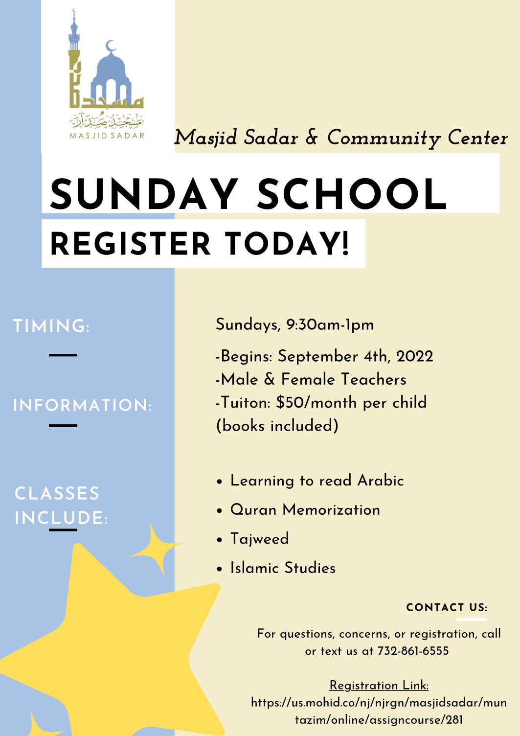 Sunday School | Fall 2022