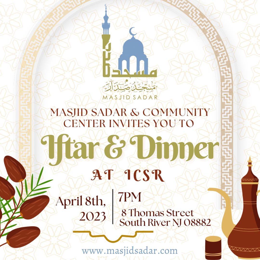 Iftar and Dinner | Apr. 8