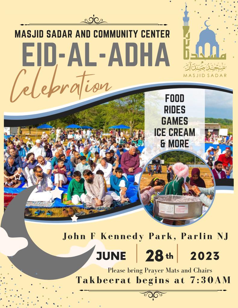Eid Mubarak! Eid ul Adha on Wednesday 28th June
